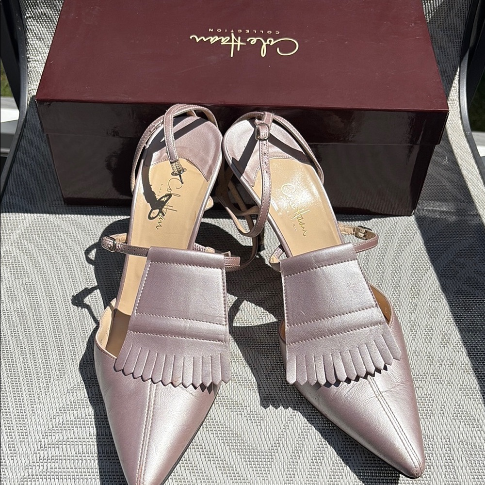 Cole Haan Annise Slingback Heels - Pink - Picture 2 of 6